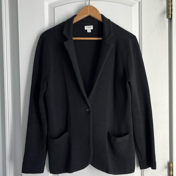 J crew factory black sweater blazer. - Picture 1 of 3